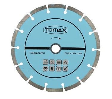 TOMAX TURBO SEGMENTLİ ELMAS KESİCİ 115MM (MAVİ)